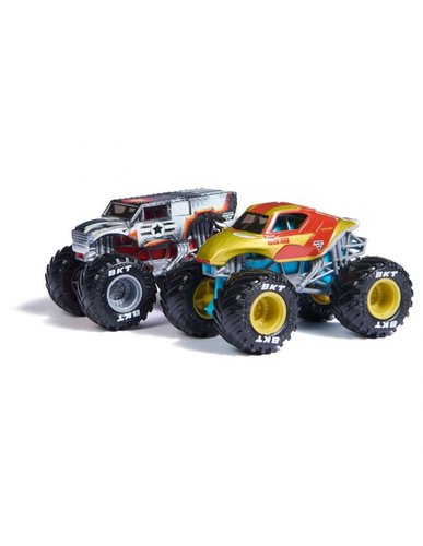 Monster Jam Marvel 1:64 Pack 2 Camiones Spin Master