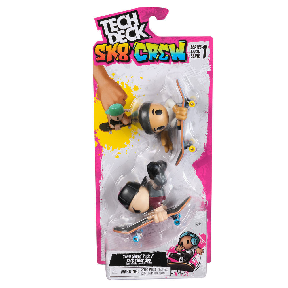 TECH DECK SK8 CREW PACK 2 | SPIN MASTER TECH DECK | 1 UNIDAD | 681147036239