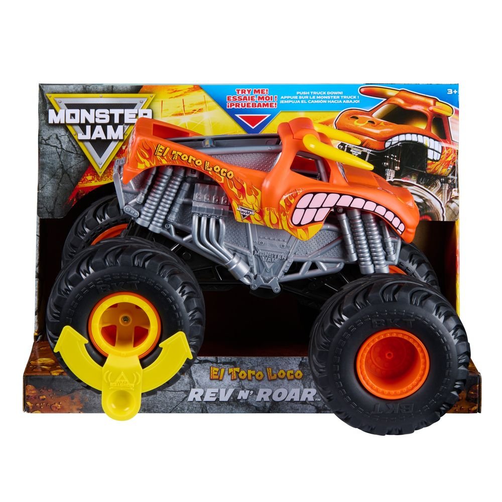 Monster Jam Vehículo Rev N Roar El Toro Loco