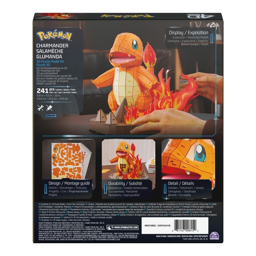 Construcción 4D Build Pokémon Charmander Spin Master