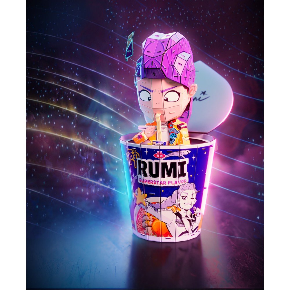 Puzzle 4D Build K-Pop Demon Hunters Rumi Ramen Cup