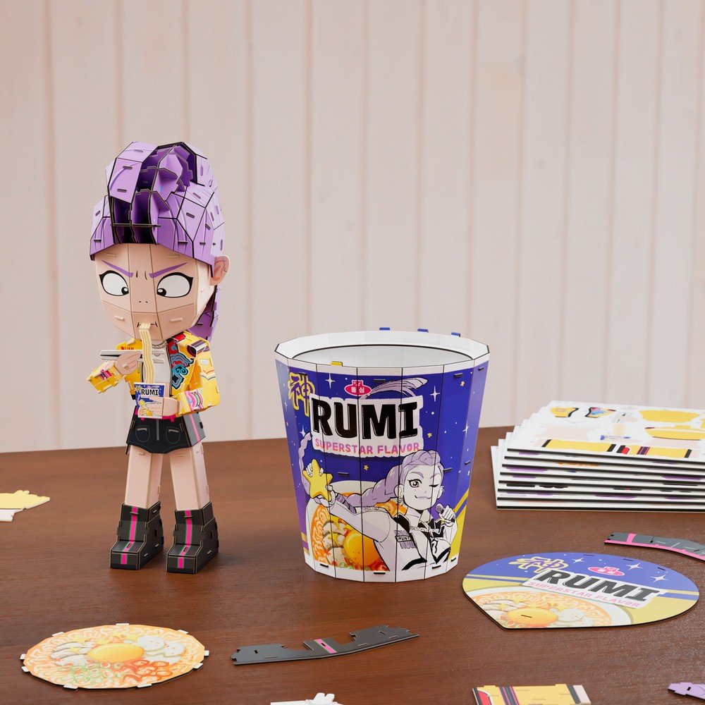Puzzle 4D Build K-Pop Demon Hunters Rumi Ramen Cup