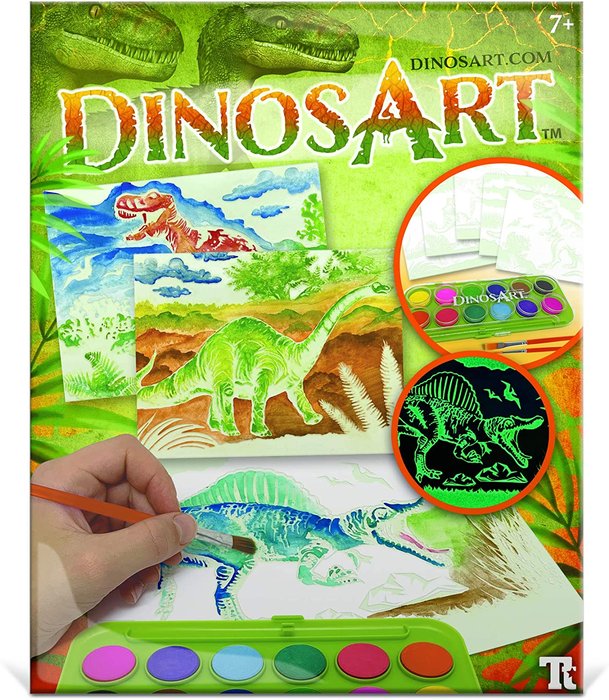 DINOSART ACUARELA MAGICA - BRILLAN EN LA OSCURIDAD | DINOSART | 1 UNIDAD | 694704150521 Imagen principal del producto