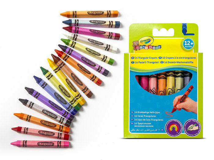 Cera Crayola Triangular Lavables 16 Colores Imagen principal del producto