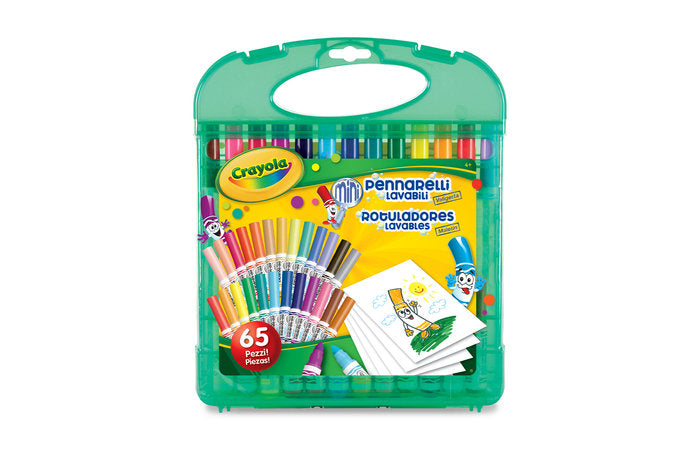 Maletín 25 Rotuladores Lavables y 40 Hojas para Colorear Crayola Imagen principal del producto