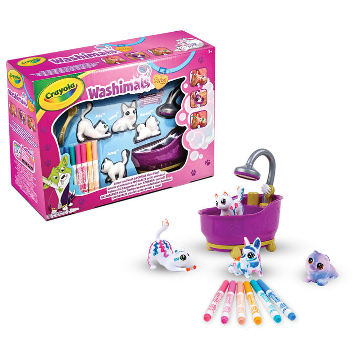 Washimals Nueva Bañera y 4 Mascotas Crayola