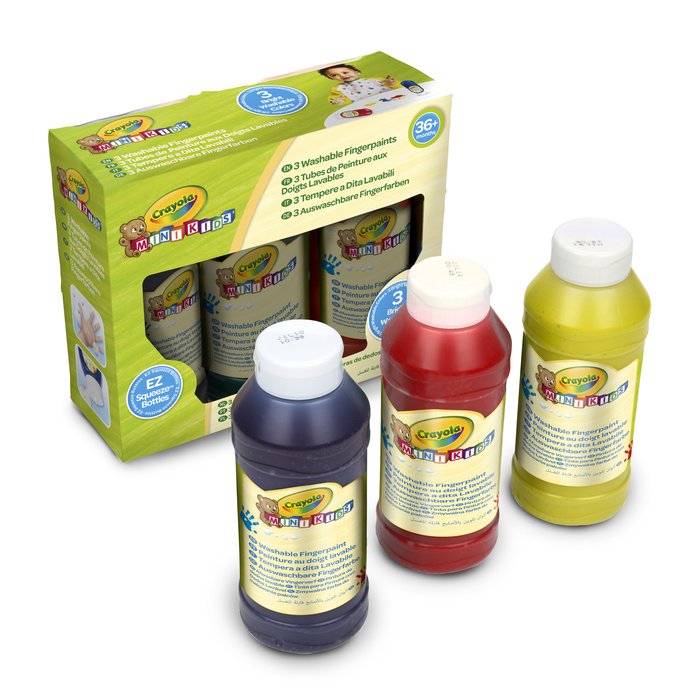 Pintura Dedos Crayola 236 ml Lavables 3 Colores Surtidos Imagen principal del producto