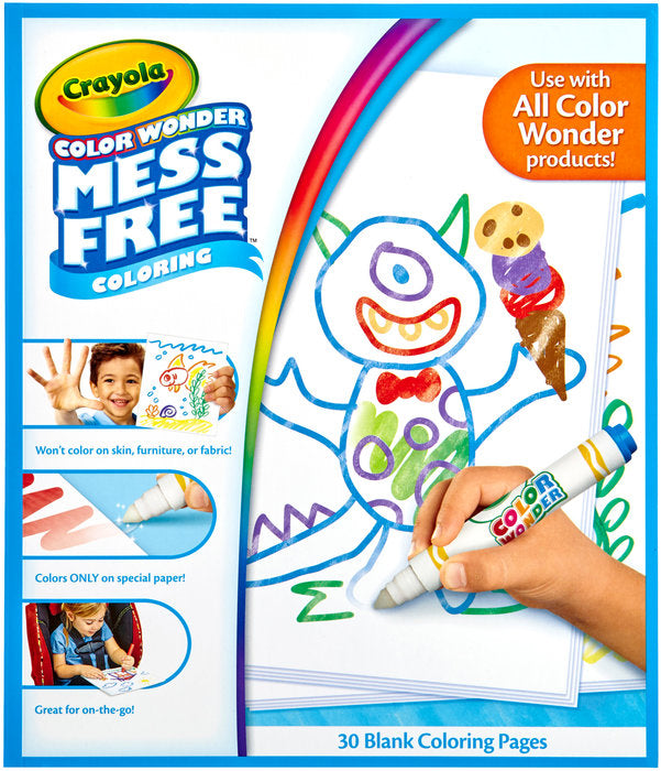 Colorea sin manchas - Libro recarga 30 páginas Crayola