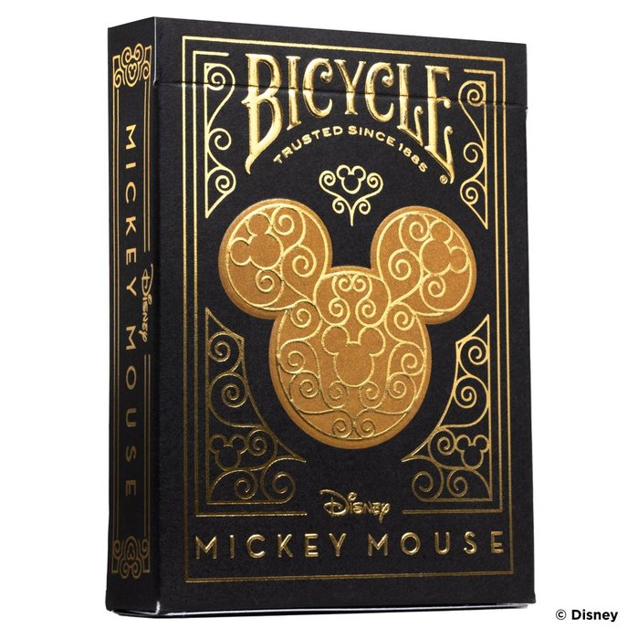 BARAJA DE POKER BLACK AND GOLD MICKEY | BICYCLE | 1 UNIDAD | 738540955466