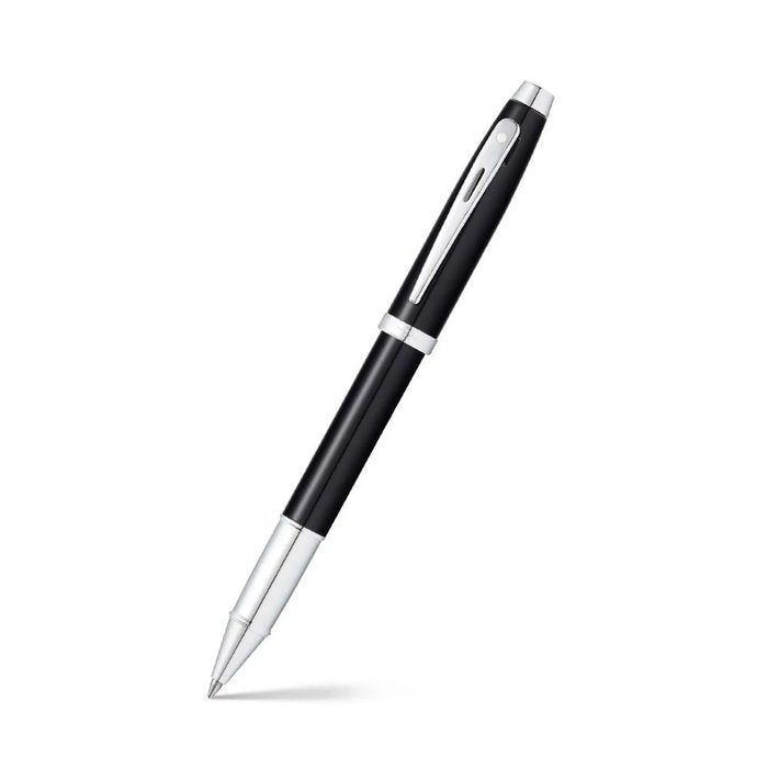 Roller Sheaffer 9338 Laca Negra Detalles Cromados