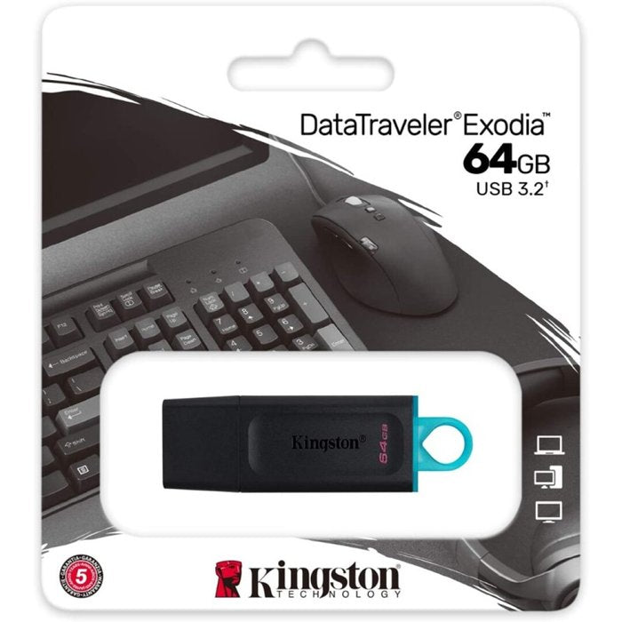 Pendrive USB 3.2 64GB Data Traveler Exodia Kingston