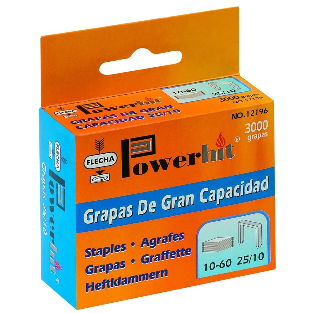 Grapas Modelo 25/10 Flecha Pardo Pack 3000 Grapas Imagen principal del producto