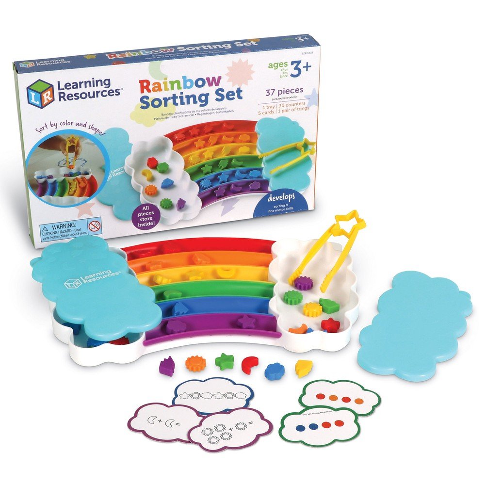 Juego Rainbow Sorting Tray Learning Resources