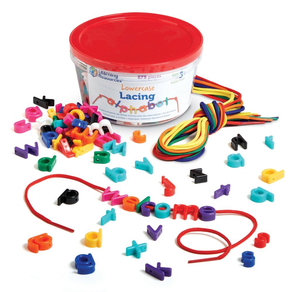 Juego para Ensartar las Letras Minusculas Learning Resources