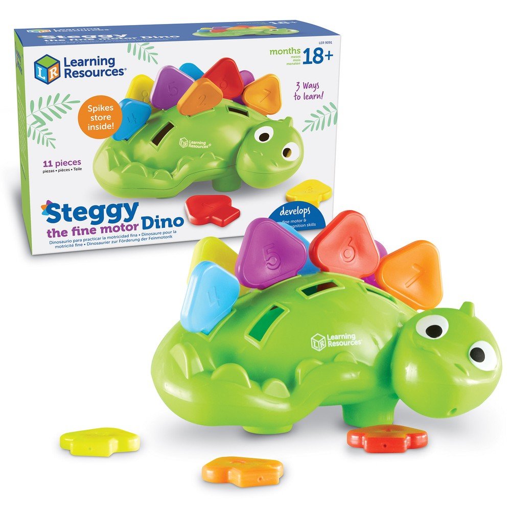 Juego Steggy el Dinosaurio para Practicar Motricidad Fina Learning Resources