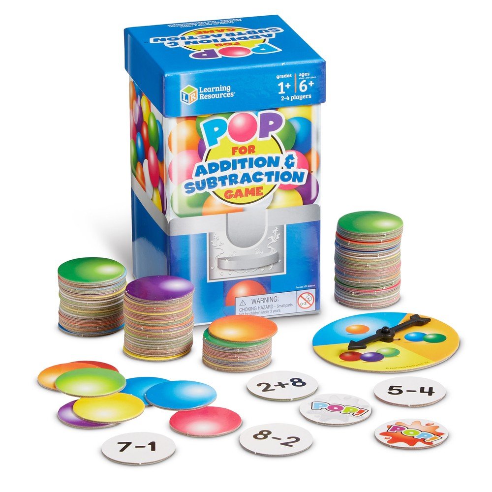 Juego Sumas y Restas Pop for Addition & Substraction Learning Resources