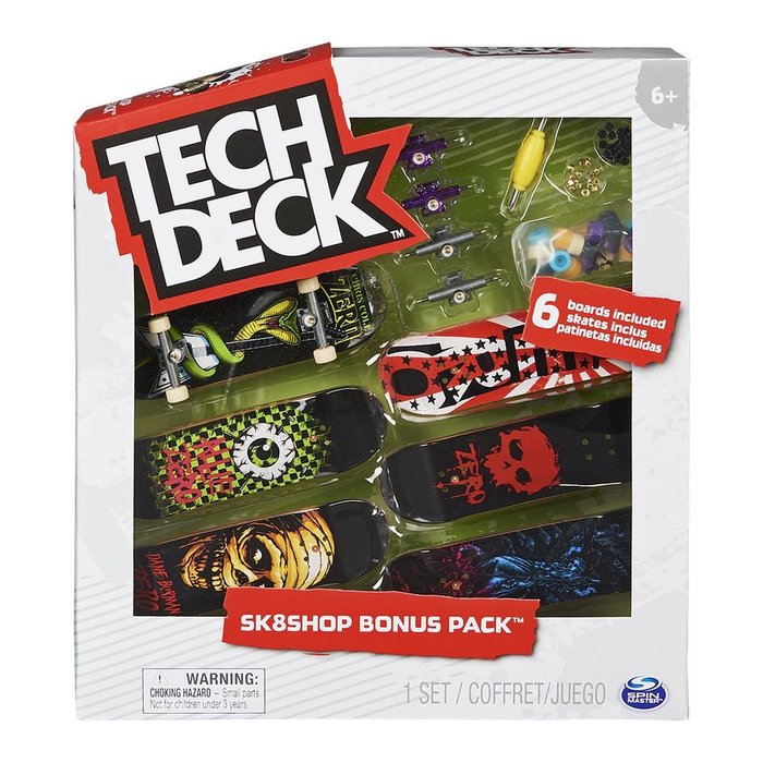 TECH DECK SKATE SHOP BONUS PACK | SPIN MASTER TECH DECK | 1 UNIDAD | 778988238158
