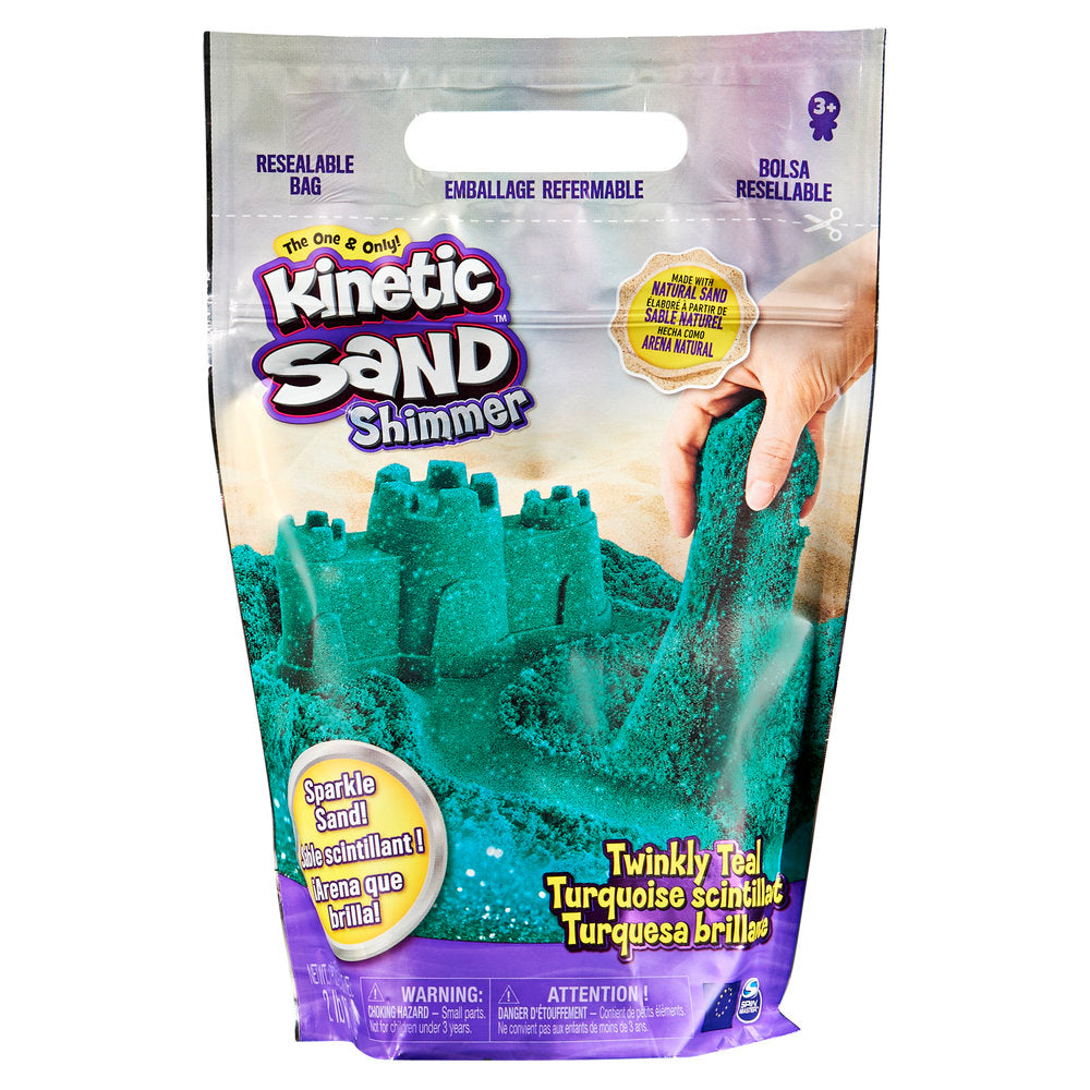 KINETIC SAND BOLSA TURQUESA BRILLANTE | 1 UNIDADES | (SPIN MASTER KINETIC SAND) Imagen principal del producto