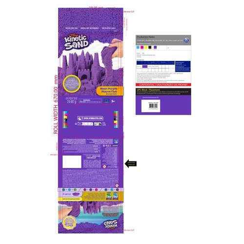 Kinetic Sand Bolsa Arena Morada 907g