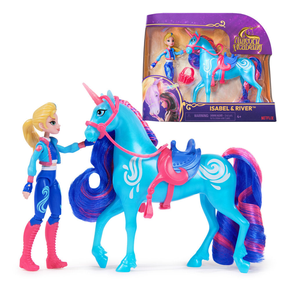 Unicorn Academy Mini Doll Isabel y Unicornio River SPIN MASTER Imagen principal del producto