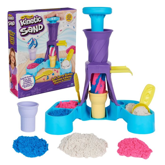 Máquina de Helados de Kinetic Sand Spin Master para juegos creativos
