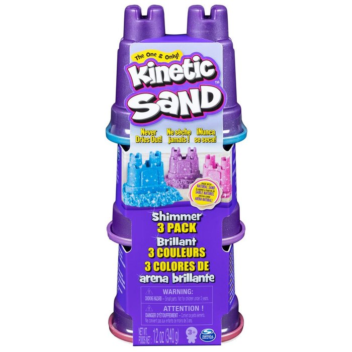 Kinetic Sand Shimmer Multipack Spin Master Juguetes de Arena Mágica