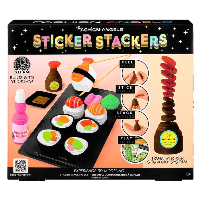 STICKER STACKERS PEGATINAS 3D SET DE SUSHI | CRAYOLA CREATIONS | 1 UNIDAD | 787909131942 Imagen principal del producto