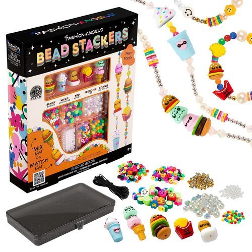 BEADS STACKERS PEGATINAS 3D SET DE PERLITAS Y FAST FOOD | CRAYOLA CREATIONS | 1 UNIDAD | 787909132383