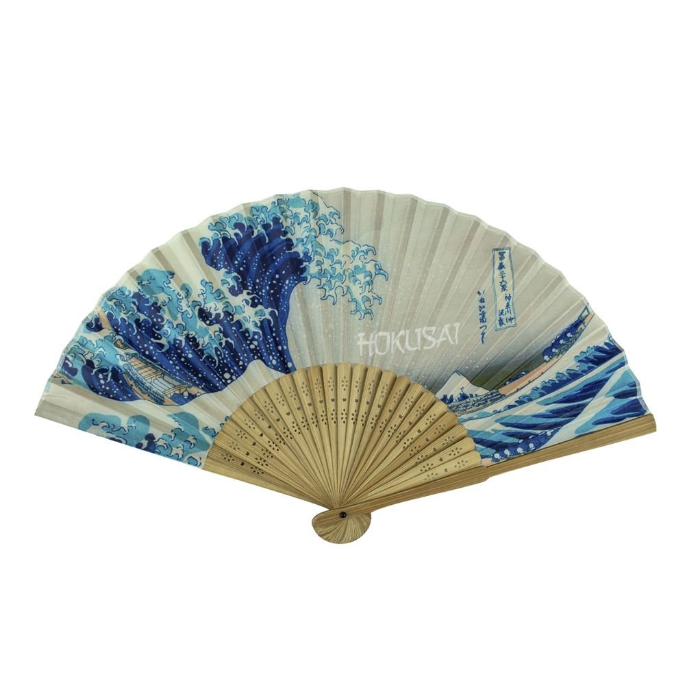 ABANICO ESTAMPADO LA GRAN OLA HOKUSAI | ENESCO | 1 UNIDAD | 846007015643 Imagen principal del producto