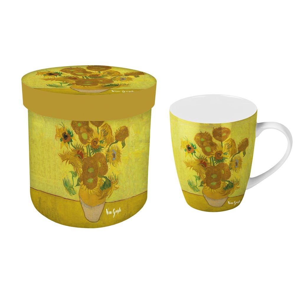 TAZA LOS GIRASOLES EN CAJA REDONDA CON TAPA REGALO | ENESCO | 1 UNIDAD | 846007016701