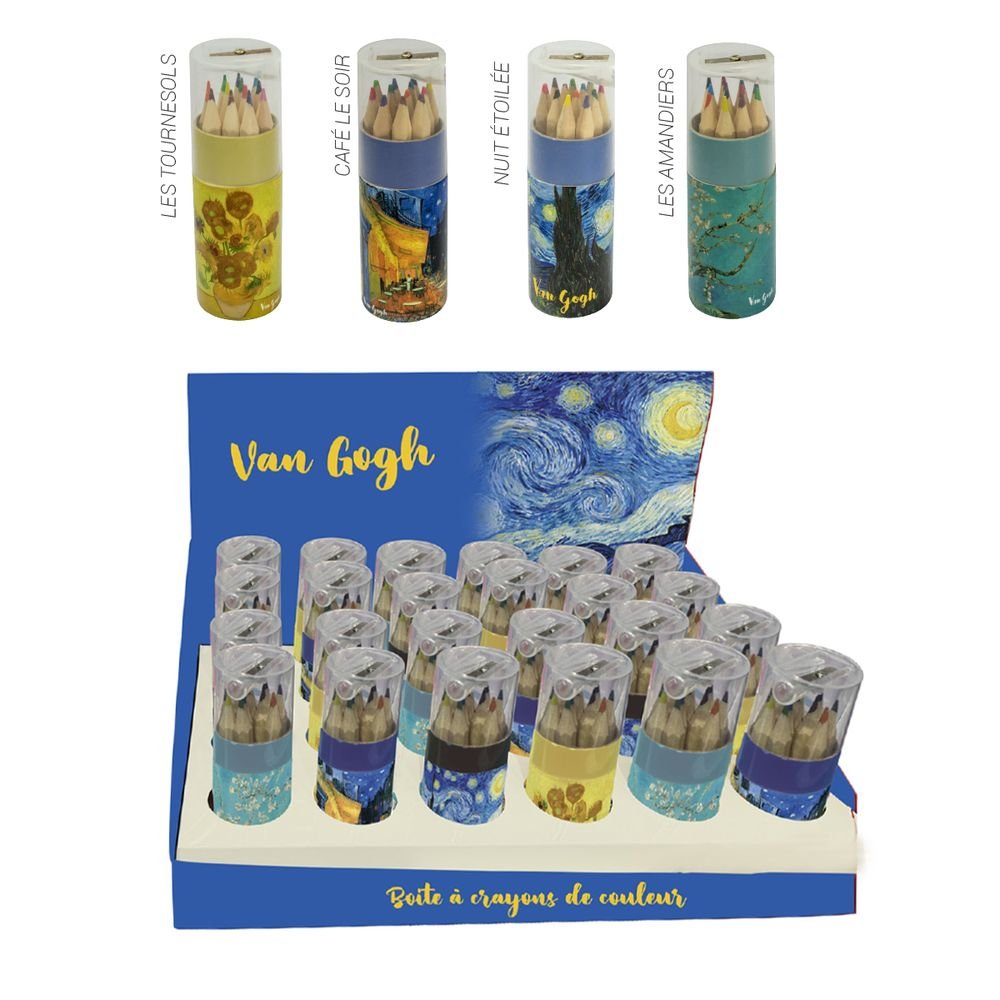 Caja de lápices y sacapuntas Van Gogh Enesco Imagen principal del producto