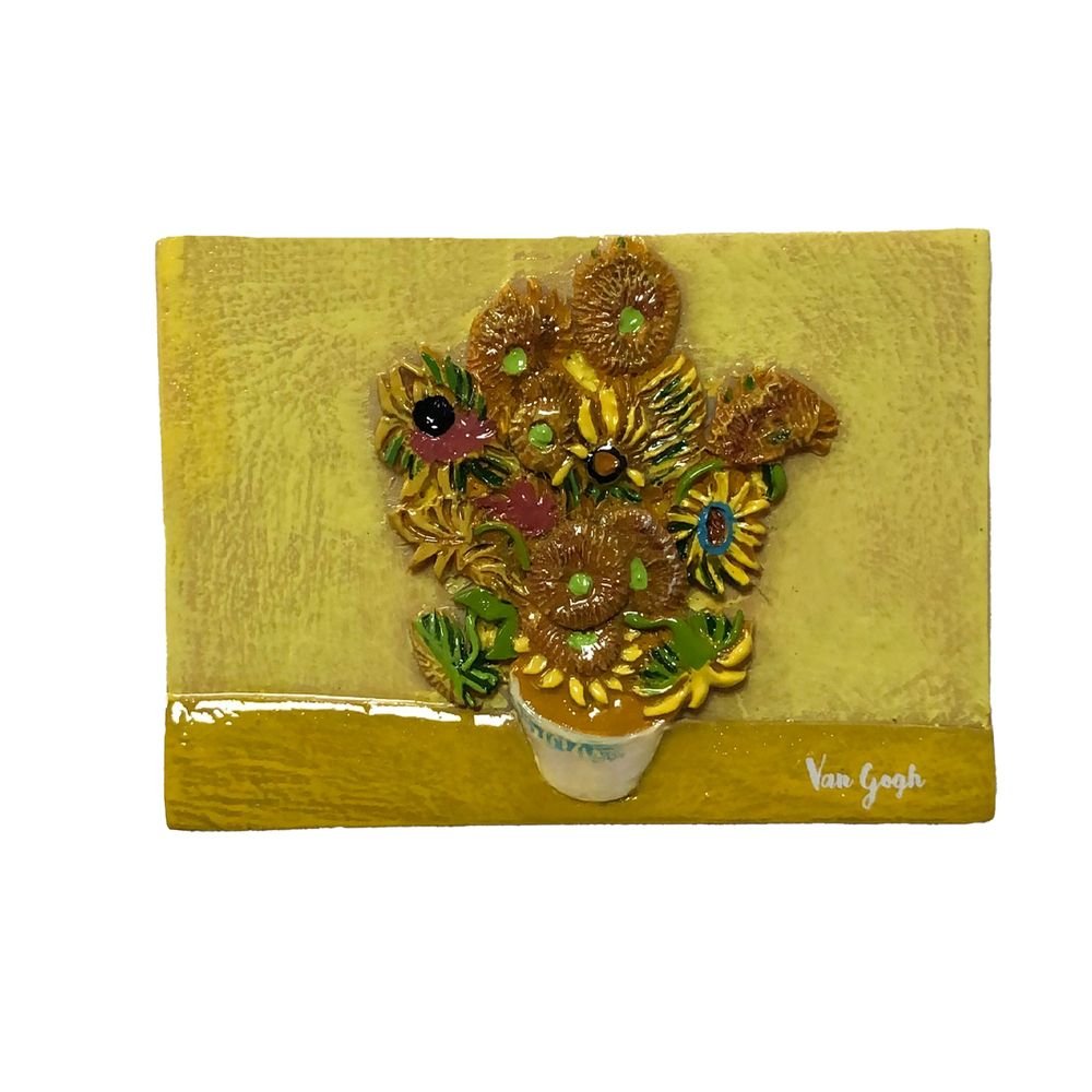 Iman de Resina Girasoles Van Gogh Marca Enesco Imagen principal del producto