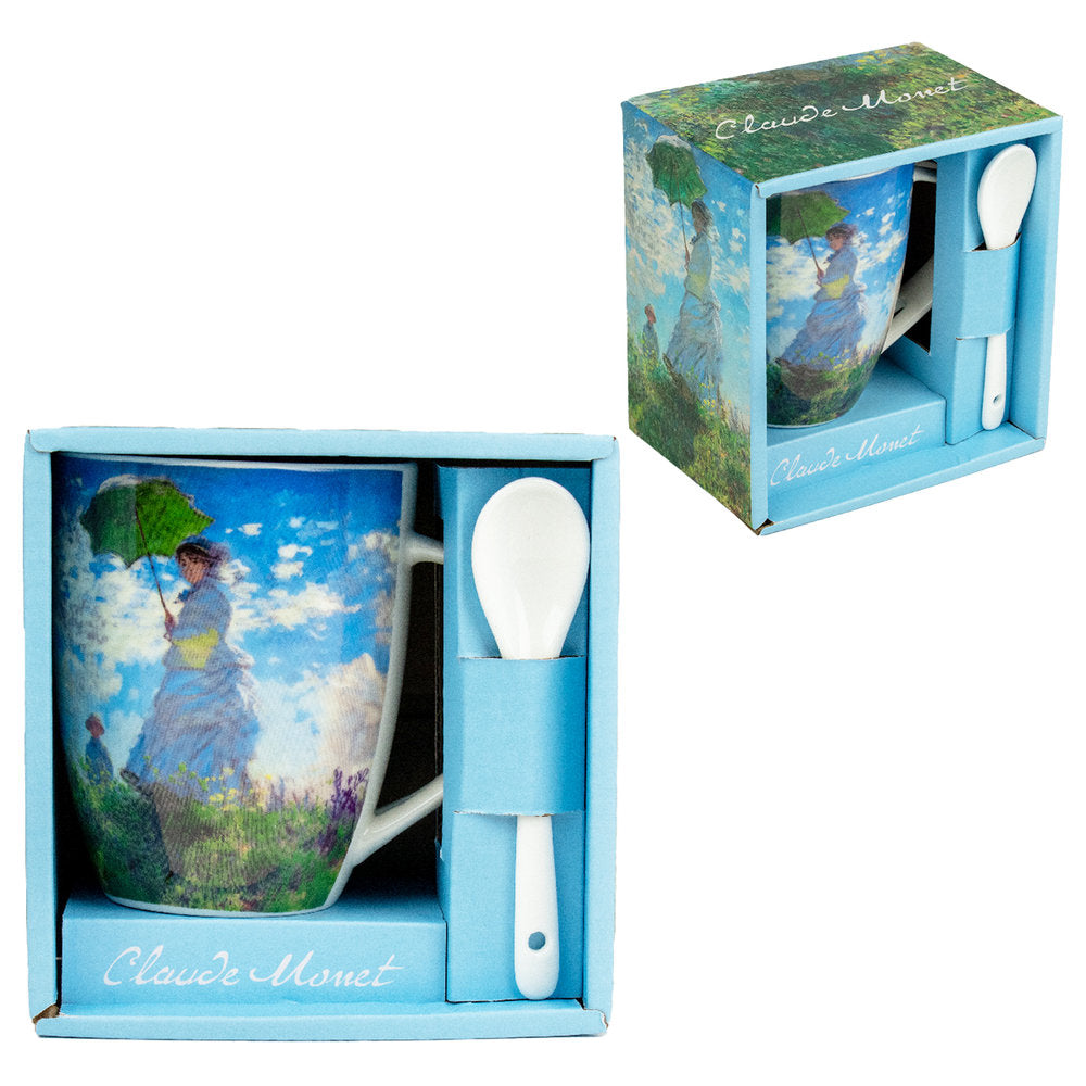 Taza con Cuchara Monet Promenade Enesco Caja Regalo Abierta Imagen principal del producto