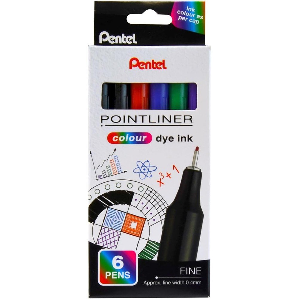 Estuche 6 Rotuladores Pointliner Fine 0.4mm Surtidos Imagen principal del producto