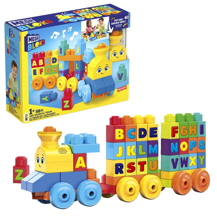 Mega Bloks Tren Musical Abc Mattel - Juguete educativo y musical Imagen principal del producto