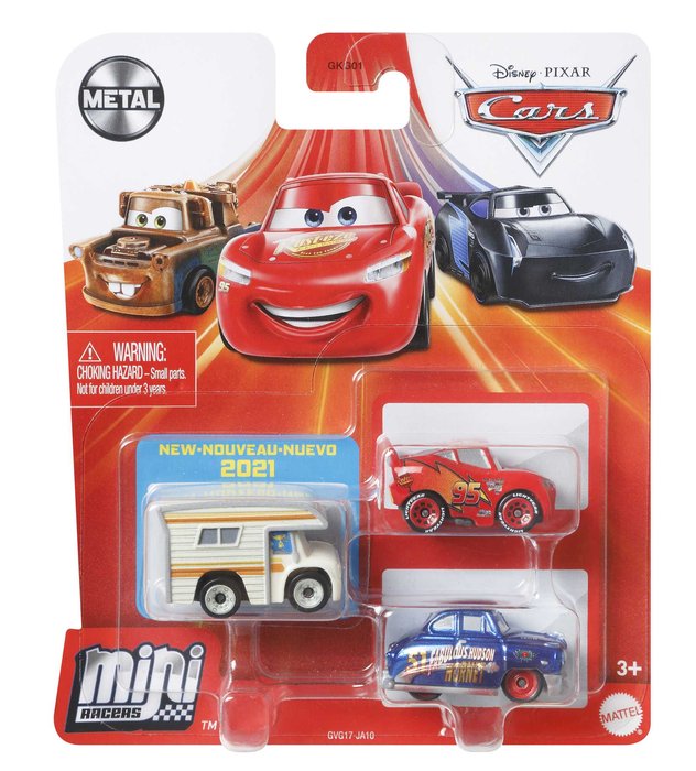HOT WHEELS PACK 3 COCHES MINI RACERS | MATTEL CARS | 1 UNIDAD | 887961825664