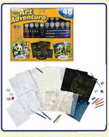 SET PINTURA ART ADVENTURE SURTIDO COLOREAR GRABAR 48PIEZAS | 1 UNIDADES | (MICHEL PAPELES ESPECIALES) Imagen principal del producto