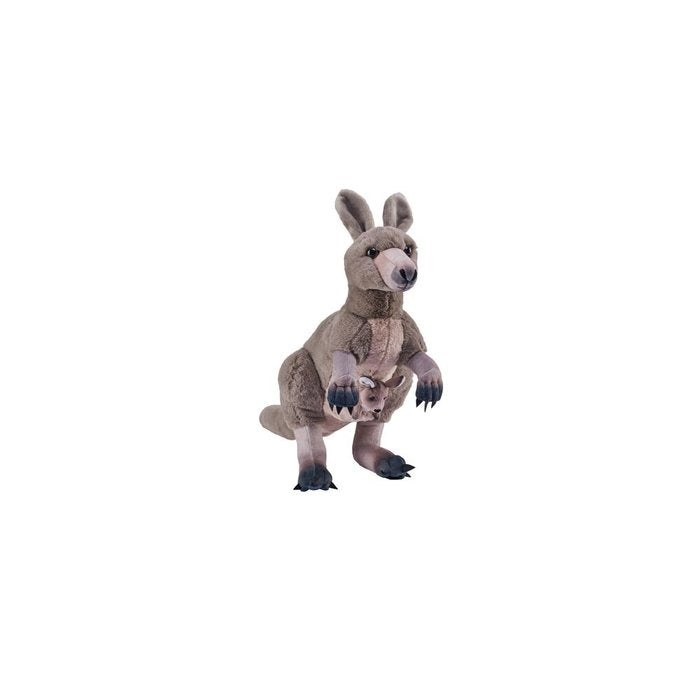 Peluche Canguro con Su Bebe en Bolsa Wild Republic