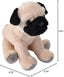 Peluche Mini Eco Perro Pug WILD REPUBLIC