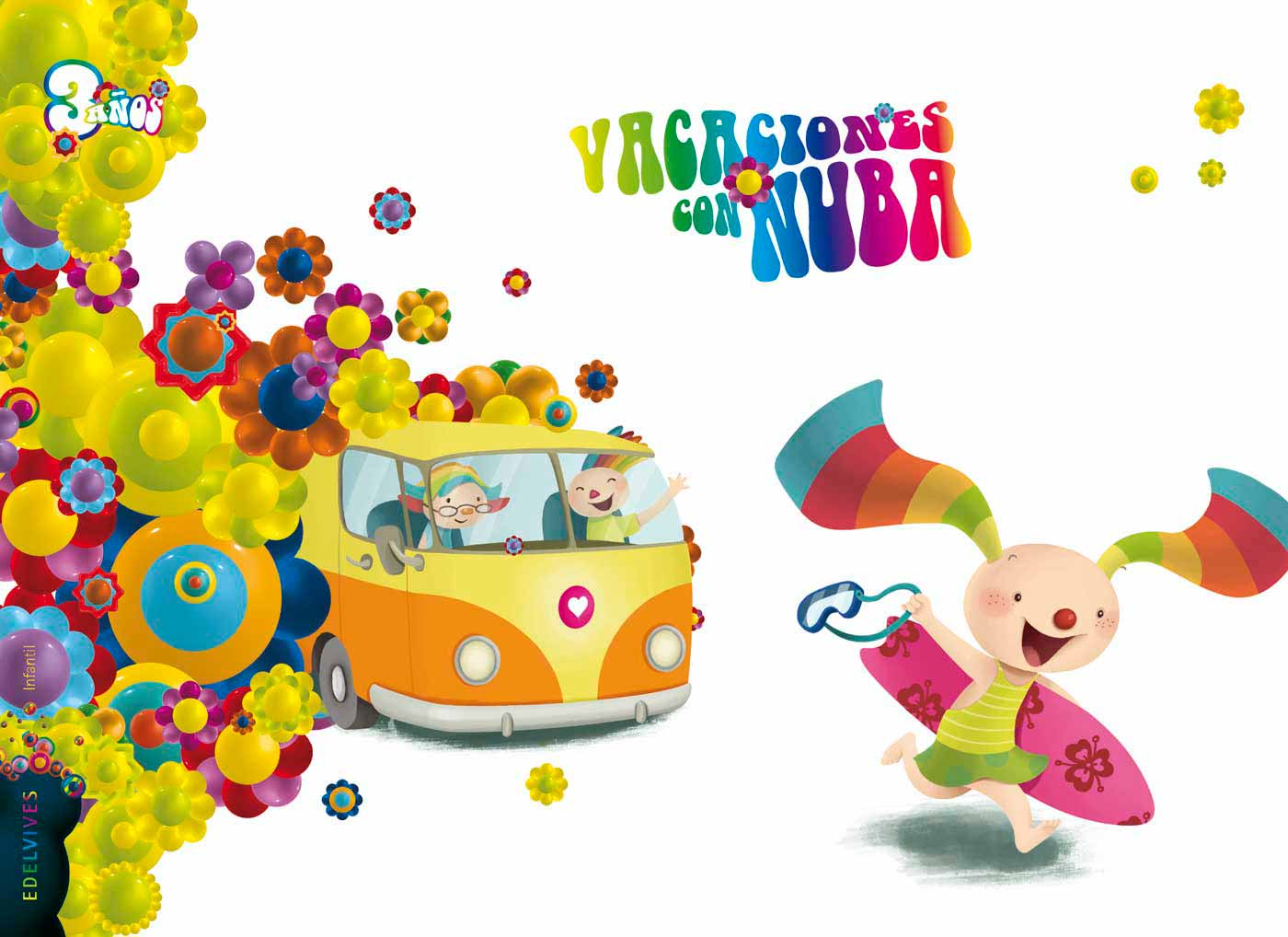Proyecto Dimensión Nubaris - Vacaciones con Nuba - 3 años. Aa. Vv. (Editorial Luis Vives (Edelvives)) 9788426392770