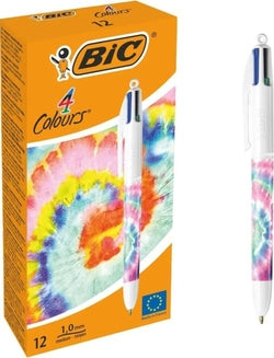Bolígrafo 4 Colores Decorados Tiedye BIC