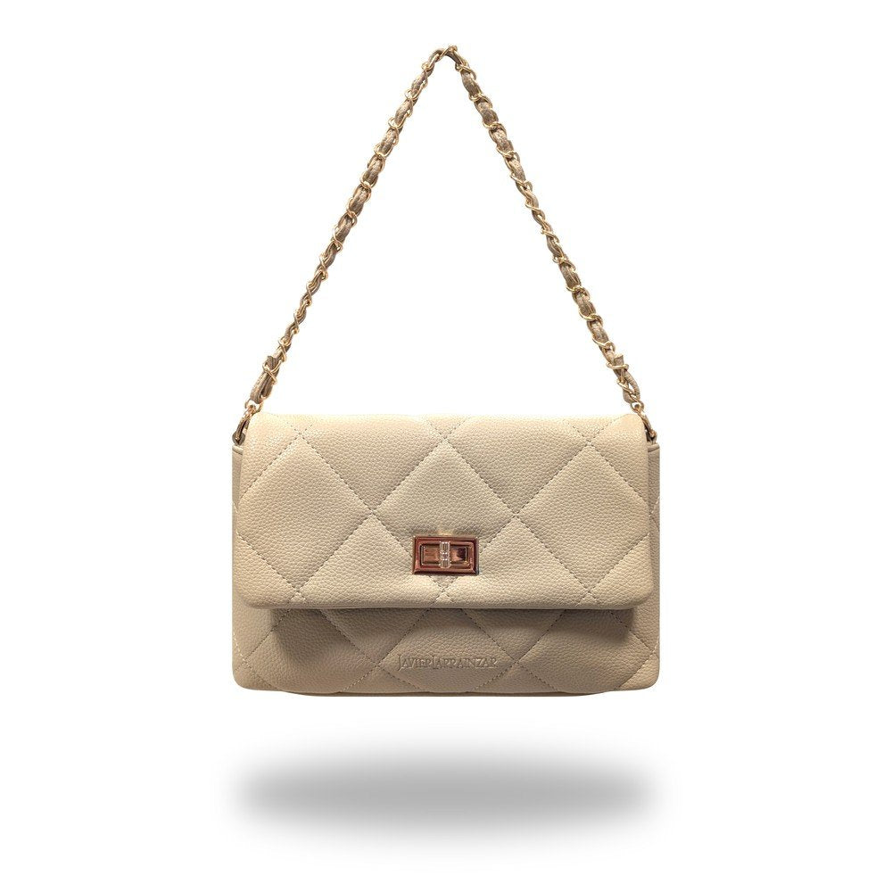 Bolso mujer beige acolchado bandolera Travel Fantasy