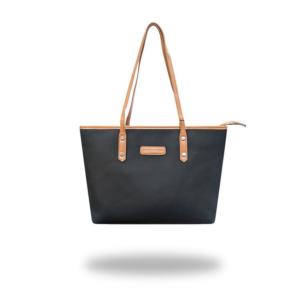 Bolso mujer 2 asas cremallera negro Travel Fantasy