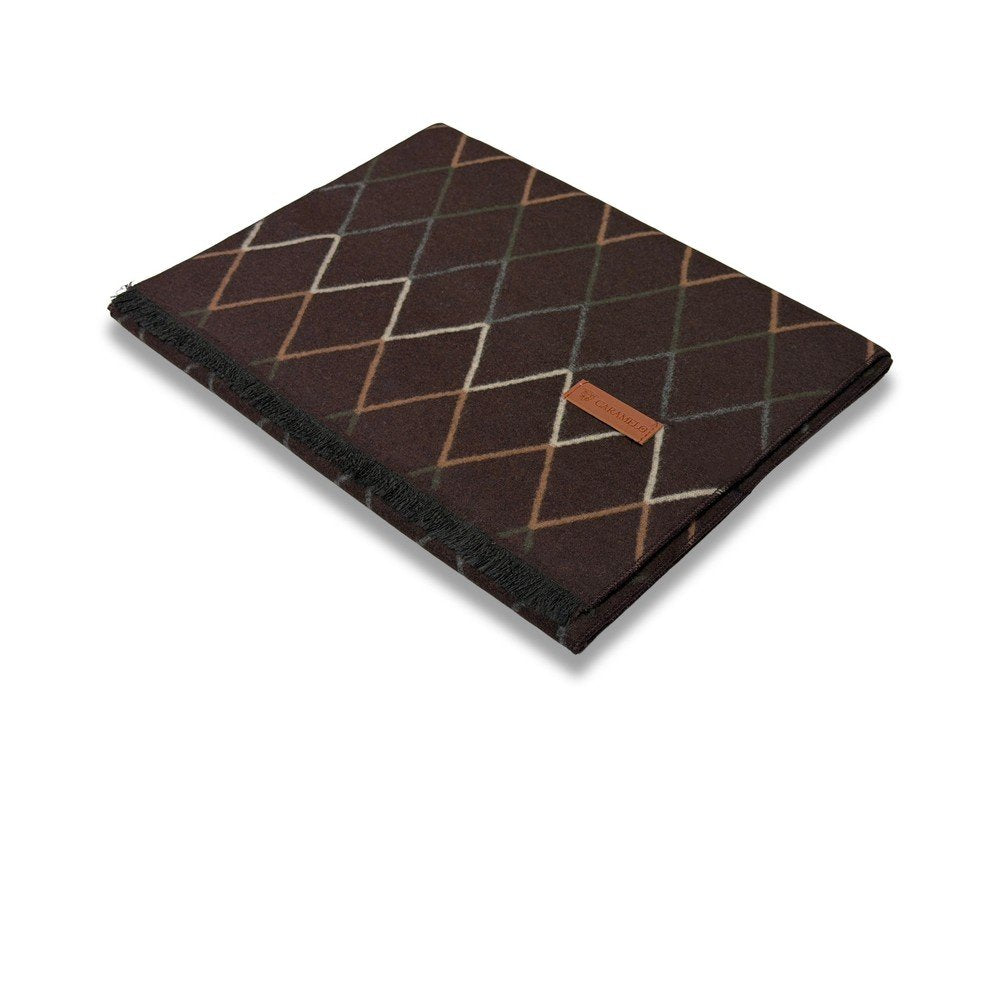 Bufanda hombre estampada greca Caramelo Travel Fantasy
