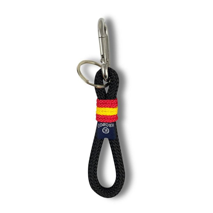 LLAVERO CORTO NYLON BANDERA DE ESPAÑA KRONOS NEGRO | TRAVEL FANTASY KRONNOS | 1 UNIDAD | 1504240000039 Imagen principal del producto