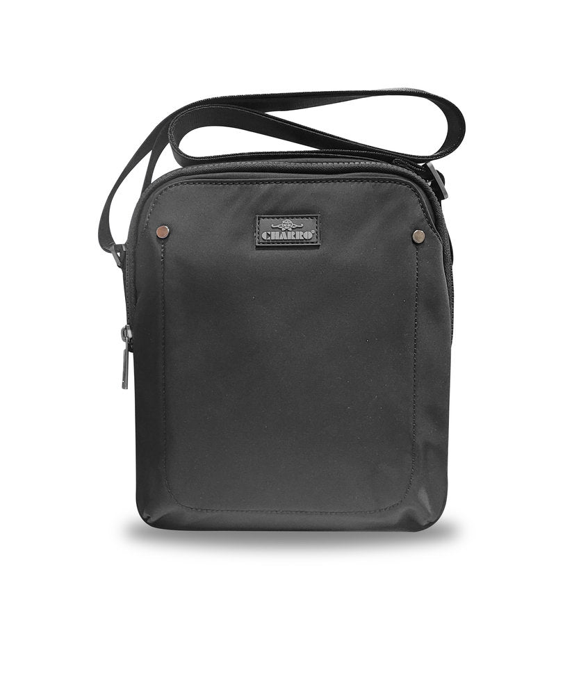 BOLSO BANDOLERA HOMBRE CHARRO KANSAS NEGRO | CLAVE DE SOL BAGS S,L