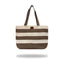 Bolsa playa rafia blanca rayas trenzadas Travel Fantasy