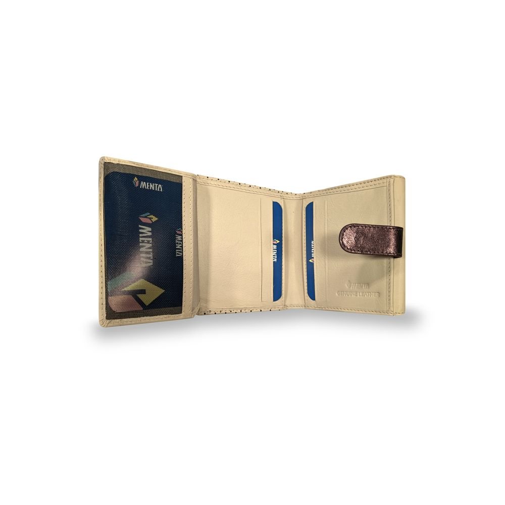 Cartera piel mujer Bogotá beige lunares - Travel Fantasy