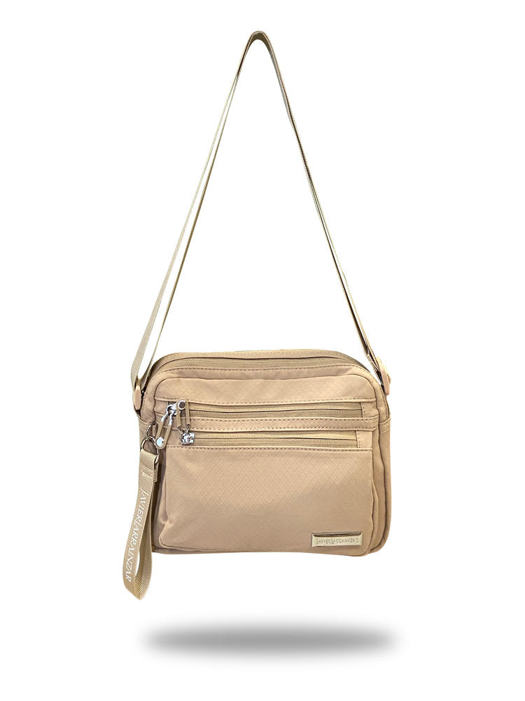 BOLSO CUADRADO MUJER JAVIER LARRAINZAR CAMEL | TRAVEL FANTASY | 1 UNIDAD | 1806240000065