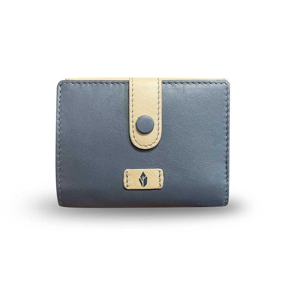 Cartera Piel Mujer Rabat Azul y Beige Menta TRAVEL FANTASY MENTA